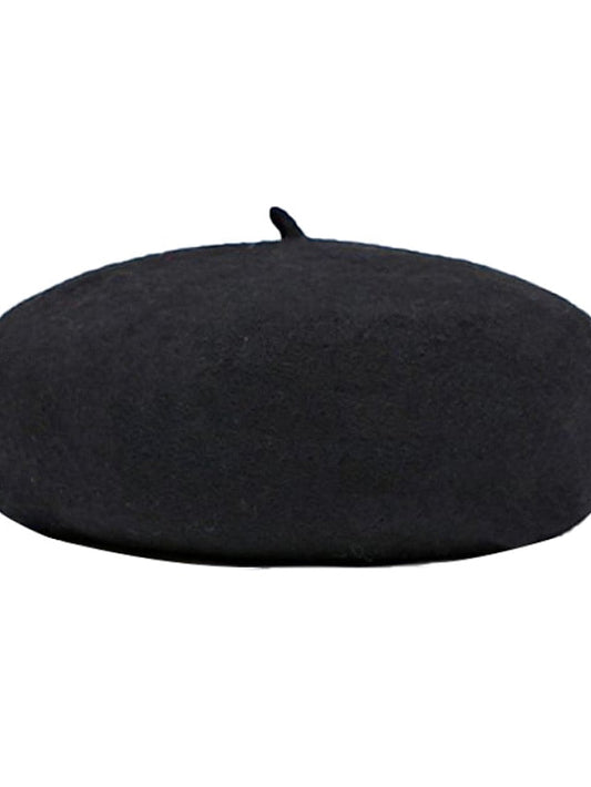 Hat Beret Hat Winter Hats Green Black Blue Outdoor Street Daily Pure Color Pure Color Comfort Warm Fashion for Women