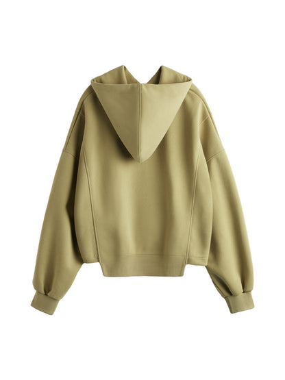 Letter Embroidery Drawstring Oversized Hoodie