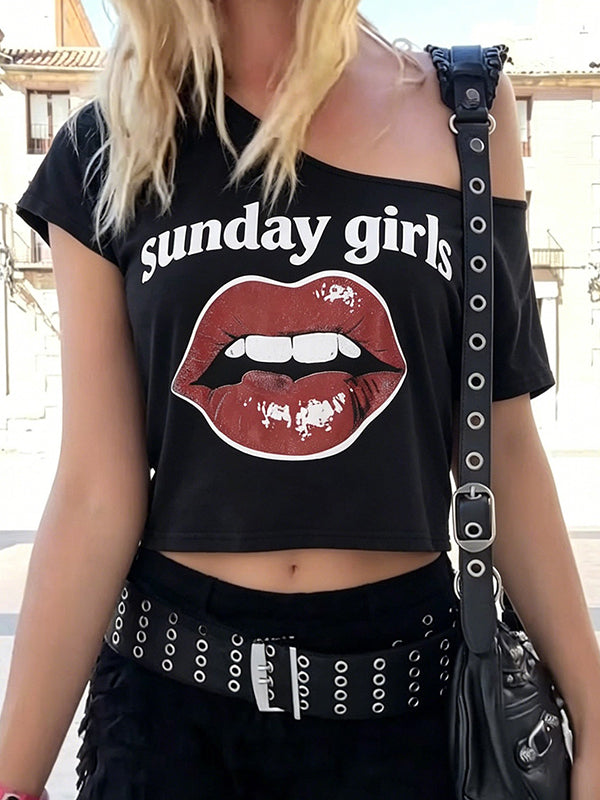 Custom Lettering Print Short Sleeve