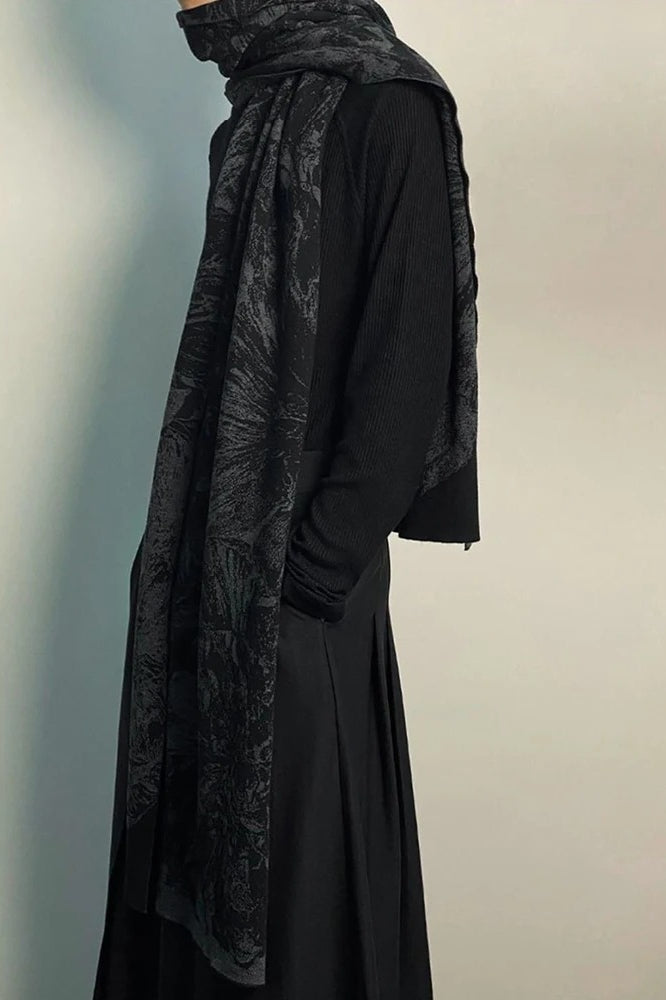 Dark Warm Long Cashmerette Scarf