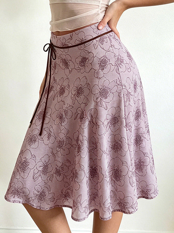 Floral Print Maxi Skirt