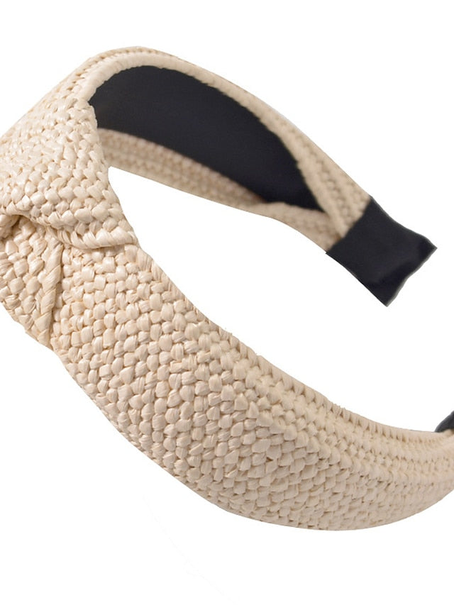 1PC Headbands Weaved Grass Nature Summer Headband For Daily Holiday for Women