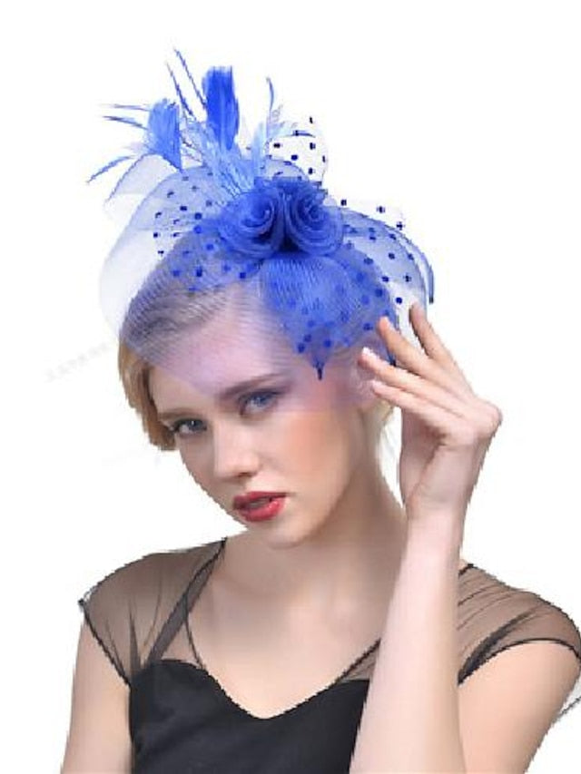 Hair Clip Party Party Solid Color Headwear / Red / Blue / Fall / Winter / Spring for Women