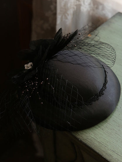 Hat Bucket Hat Black Pink Royal Blue Wedding Party Festival Mesh Pure Color Warm for Women