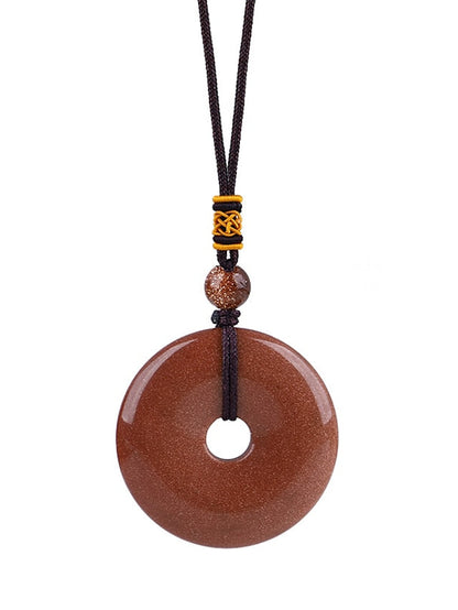 1PC Pendant Necklace Long Necklace For Men's Stone Black Street Gift Daily Crystal Stone Retro Friends for Women