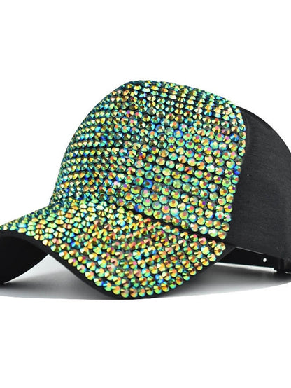 1pcs Summer Ladies Baseball Cap Wild Spring and Autumn Rhinestone Caps Fashion Personality Street Highlights Hip-hop Hats for Women