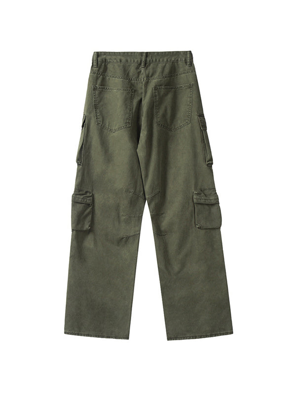 Multi Pockets Vintage Baggy Cargo Jeans