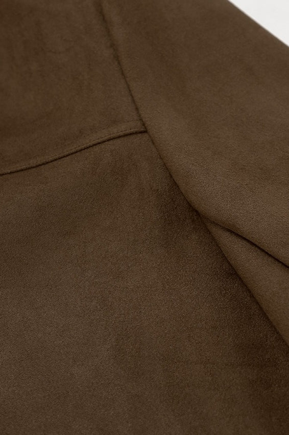 Thick Suede Collar Jacket