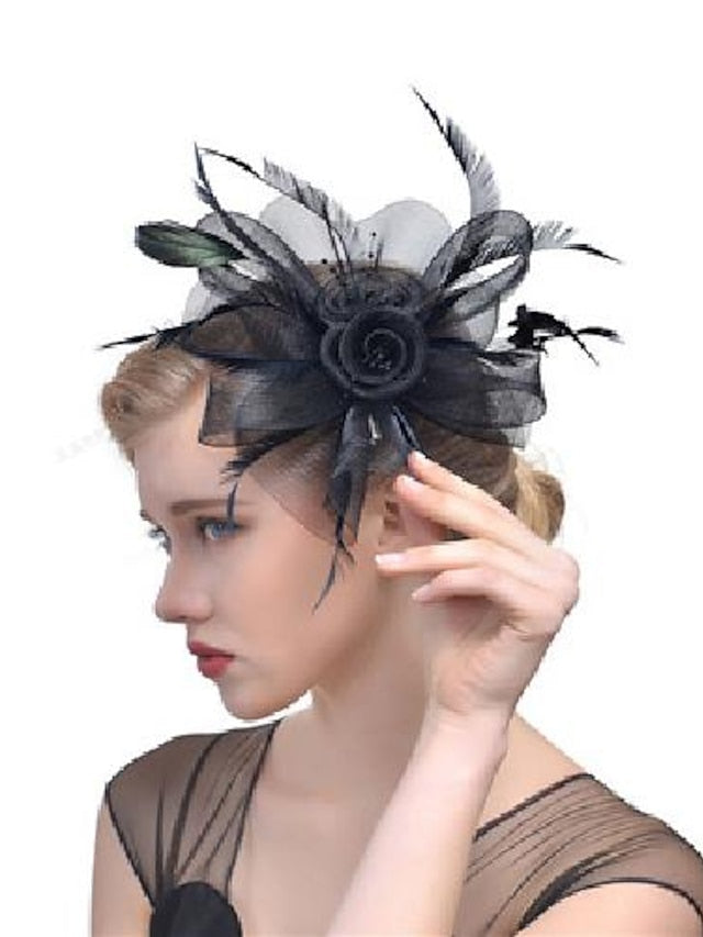 Hair Clip Party Party Solid Color Headwear / White / Red / Blue / Fall / Winter for Women