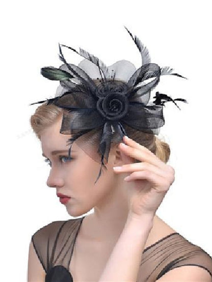 Hair Clip Party Party Solid Color Headwear / White / Red / Blue / Fall / Winter for Women