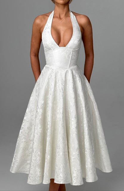 Clara Midi Dress - Ivory