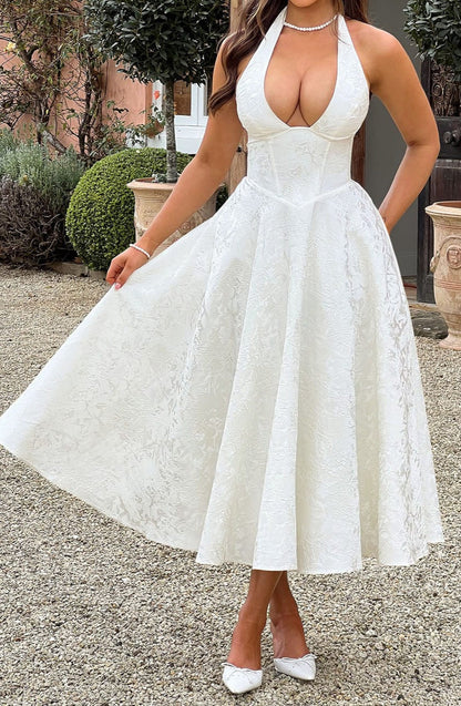 Clara Midi Dress - Ivory