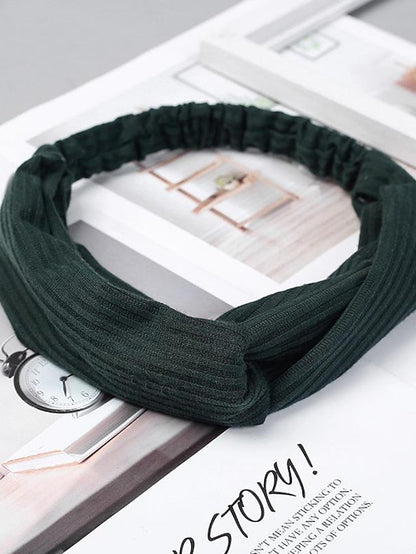 Women Twist Knotted Boho Stretchy Hair Bands Cross Turban for Women