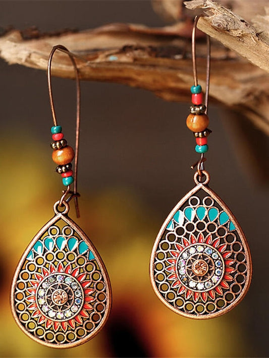 Earrings Textured Street Flower Earring for Women