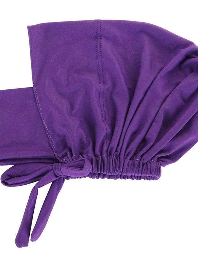 Soft Adjustable Inner Hijab Caps Muslim Stretch Tie Back Jersey Cap Islamic Underscarf Bonnet Female Headscarf Headwrap Arab Turban for Women