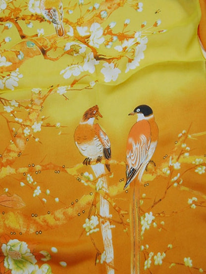 Scarves Satin Scarves Gift Daily Holiday Animal Flowers Chiffon Casual Bohemia Sunscreen Outdoor 1 PC for Women