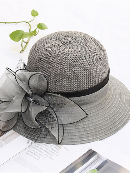 Hat Bucket Hat Sun Hat Pink Wine Khaki Party Outdoor Dailywear Floral Floral Portable Windproof Comfort for Women