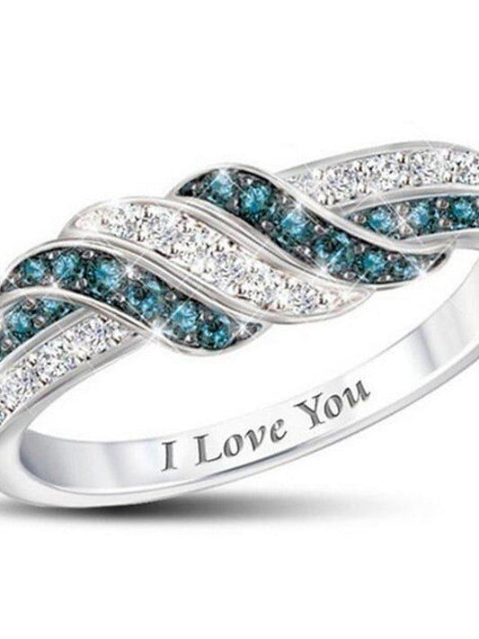 1PC Ring For AAA Cubic Zirconia White Wedding Date Alloy for Women