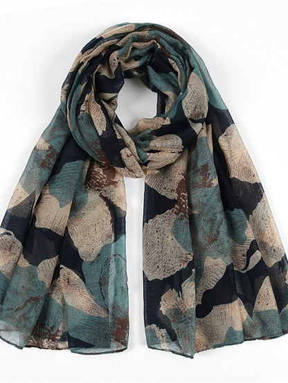 Fashion Spring Summer Fashion Women Scarf Big Floral Print Viscose Ladies Big Shawls Female Scarves Decorate for Women