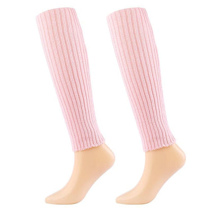 Women's Leg Warmers Boot Cuffs Home Daily Solid Color Polyester Spandex Basic Casual Classic Warm Casual 1 Pair