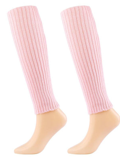 Leg Warmers Boot Cuffs Home Daily Solid Color Polyester Spandex Basic Casual Classic Warm Casual 1 Pair for Women