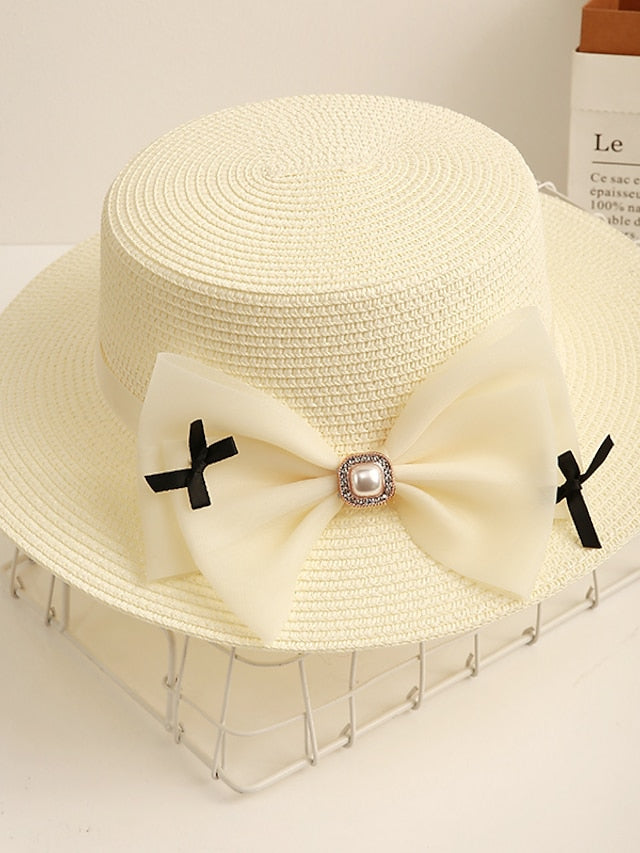 Sun Hat Straw Hat Daily Holiday Straw Vacation Beach Sunscreen Casual / Daily 1 pcs for Women