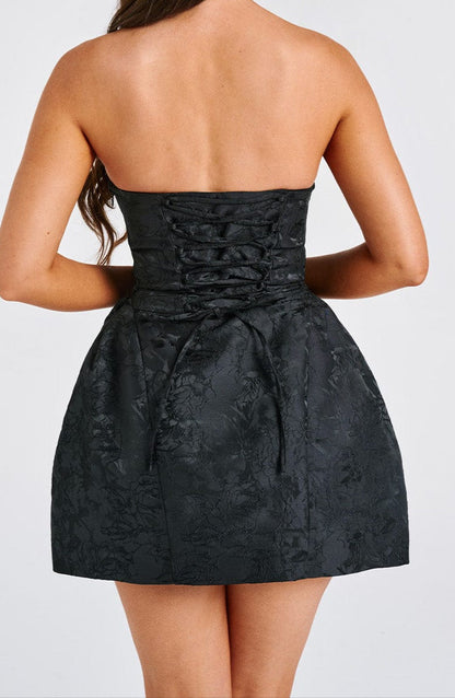 Ludovica Mini Dress - Black