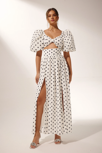Conjunto de falda de lunares Ellie