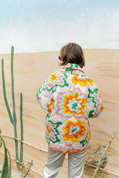 Chaqueta acolchada con estampado Elma