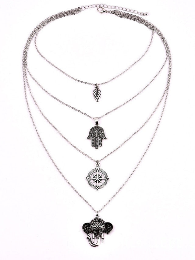 necklace Archaistic Street Leaf Necklaces for Women