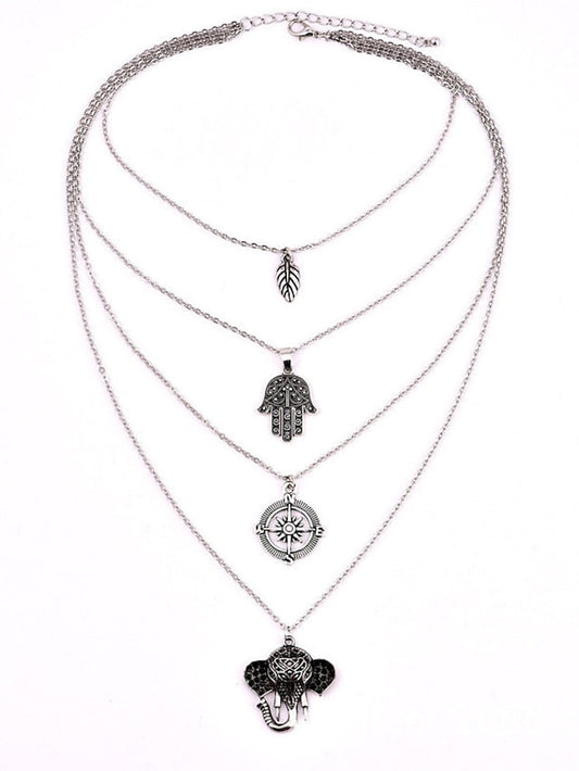 necklace Archaistic Street Leaf Necklaces for Women