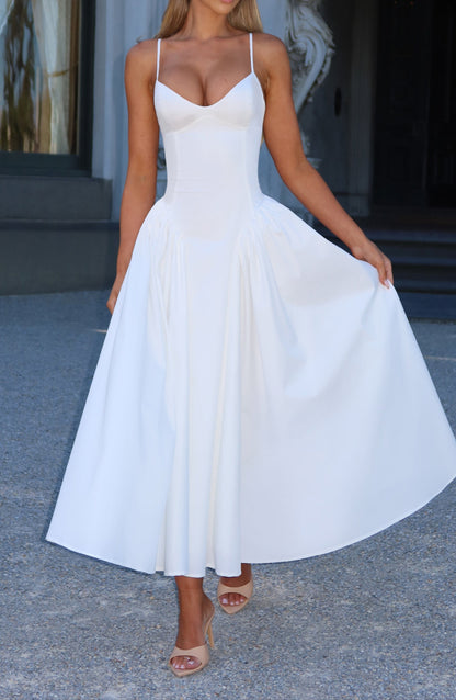 Regina Midi Dress - Ivory