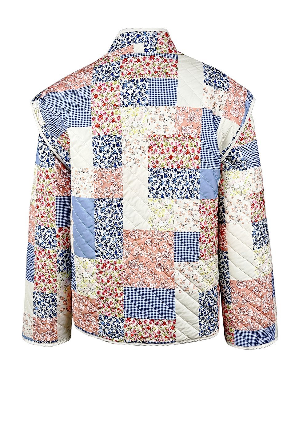Chaqueta acolchada convertible estampada Enid