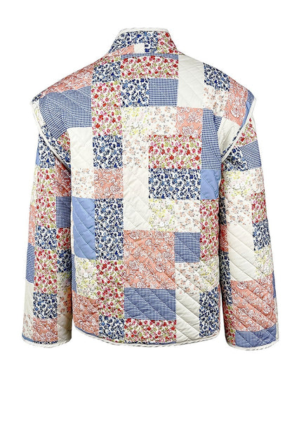 Chaqueta acolchada convertible estampada Enid