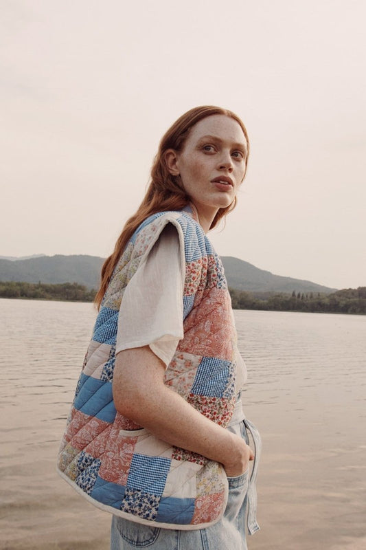 Chaqueta acolchada convertible estampada Enid