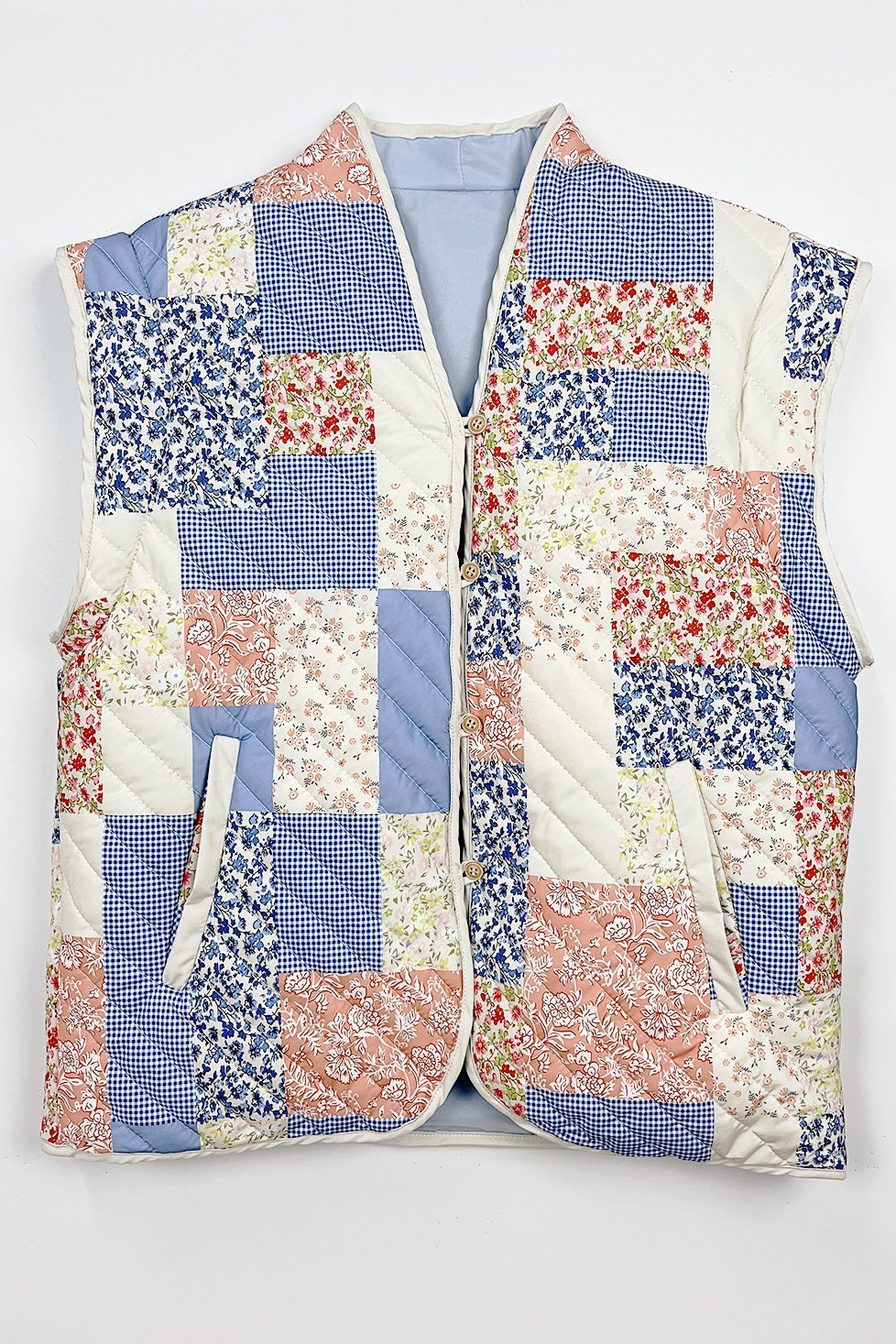 Chaqueta acolchada convertible estampada Enid