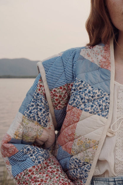 Chaqueta acolchada convertible estampada Enid