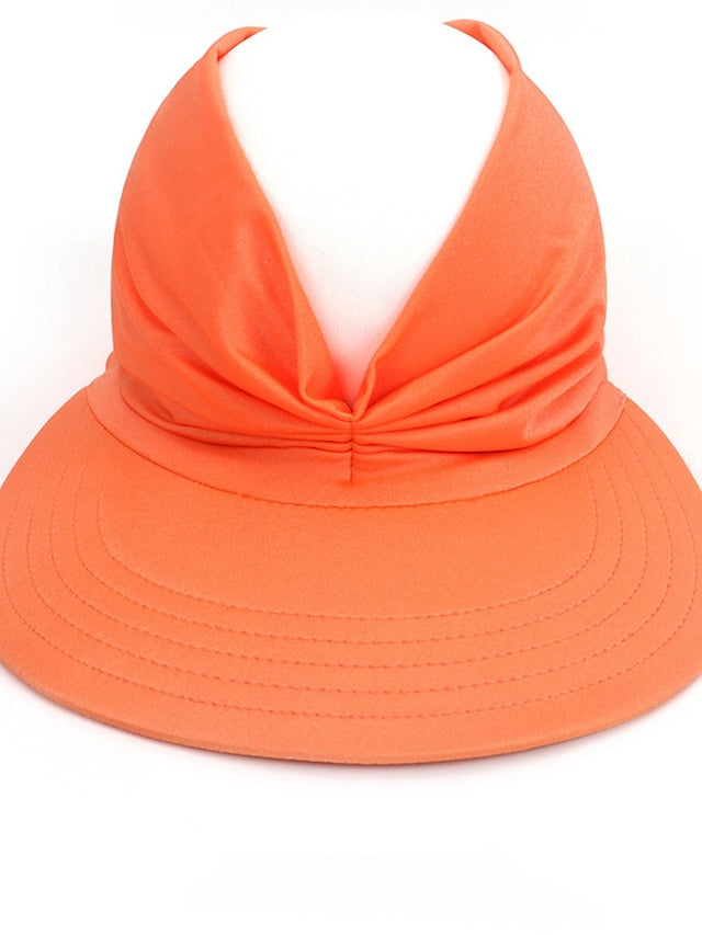 Sun Hat Floppy Hat Outdoor Daily Crystal / Rhinestone Solid / Plain Color Polyester Boho Casual Casual / Daily 1 pcs for Women