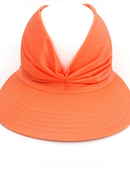 Sun Hat Floppy Hat Outdoor Daily Crystal / Rhinestone Solid / Plain Color Polyester Boho Casual Casual / Daily 1 pcs for Women