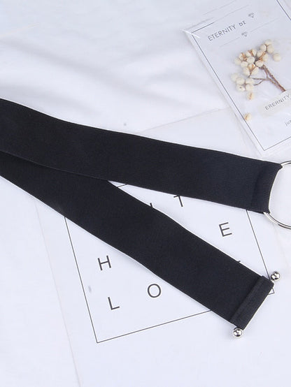 Unisex Wide Belt Canvas Metal Bucke Plain Casual Classic Party Daily Silver Gold for Women
