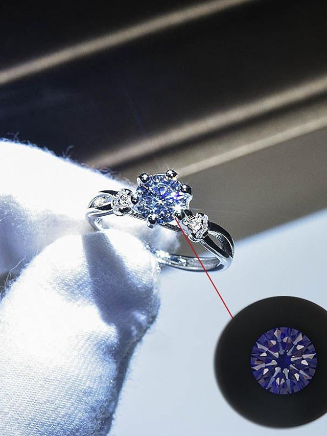 Wedding Ring For Anniversary Party Evening Gift Imitation Diamond Alloy Classic for Women