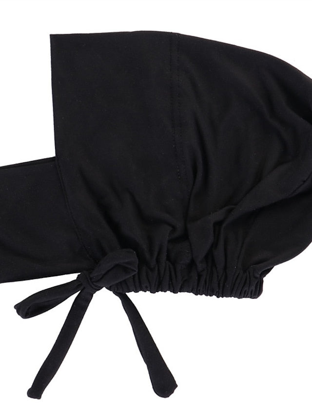 Soft Adjustable Inner Hijab Caps Muslim Stretch Tie Back Jersey Cap Islamic Underscarf Bonnet Female Headscarf Headwrap Arab Turban for Women