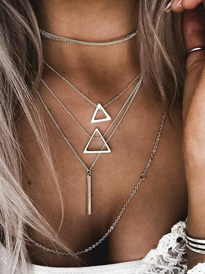 1pc Long Necklace For Party / Evening Gift Alloy Coin Bar Star for Women