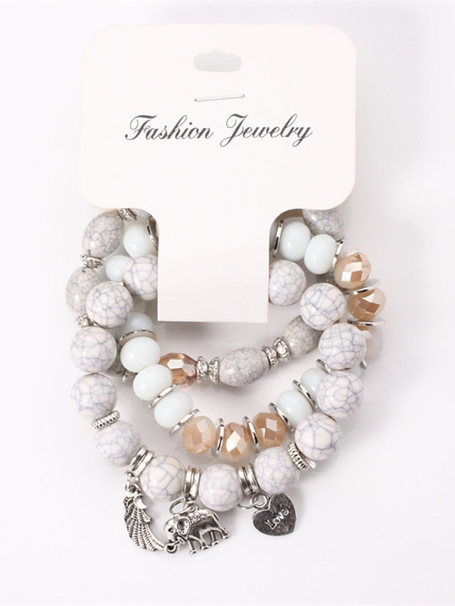 Bracelets Textured Street Heart Bracelets & Bangles for Women
