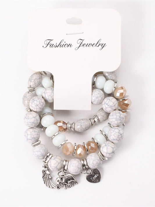 Bracelets Textured Street Heart Bracelets & Bangles for Women