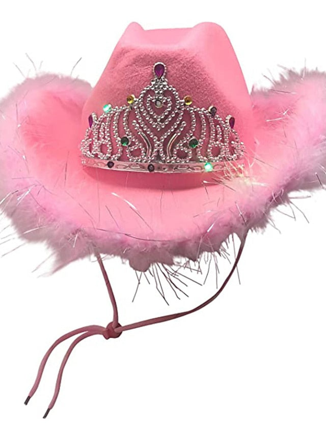 Hat Bucket Hat Flat Cap Light Pink Pink Fuchsia Party Outdoor Special Occasion Beaded Star Print Comfort Warm Breathable for Women