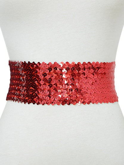 Wide Belt Corset Belt Metal Chain Canvas Metal Bucke Geometric Formal Party Daily Black Silver Gold Red for Women