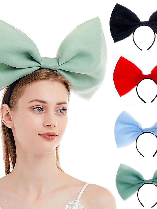 1PC Headbands For Halloween Party Evening Oversize Fabric Knot for Women