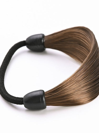 1pc Hair Ties Scrunchie For Street Daily Holiday Festival Head Minimalist Rubber Black Brown Coffee for Women