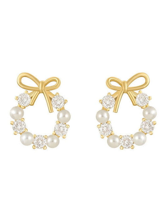 Earrings Fashion Street Ribbon bow Earring for Women